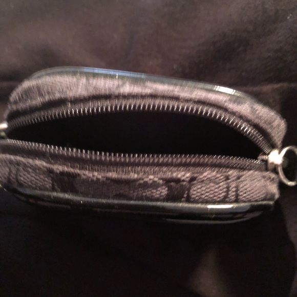 Black on Black Coach wristlet bared used. - Picture 5 of 6